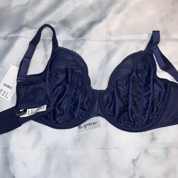 NWT Navy 36G / 36DDDD Parisian Plunge BRA CHANTELLE - Picture 9 of 16